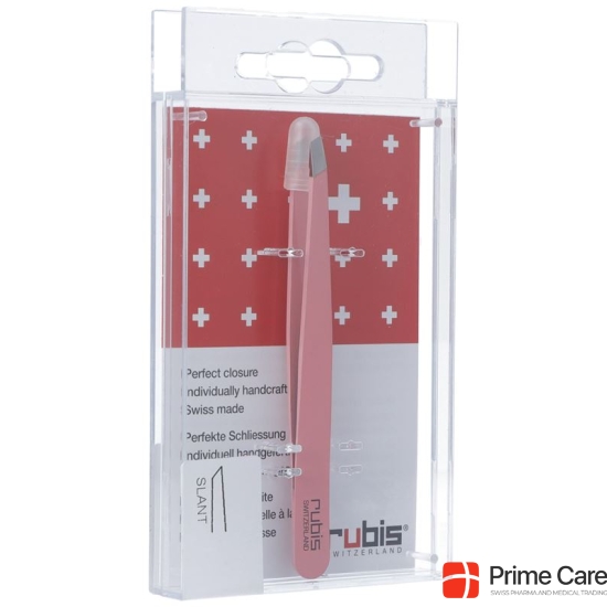 Rubis Tweezers Slanted Pink Inox buy online