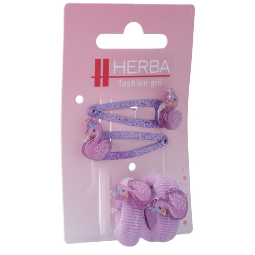 Herba Kids clips hair + 1 Binder 4 pcs