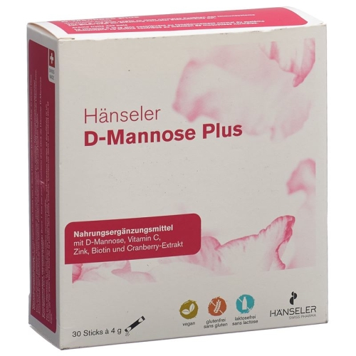 Hänseler D-Mannose Cranberry Flavour 30 Stick 5g buy online