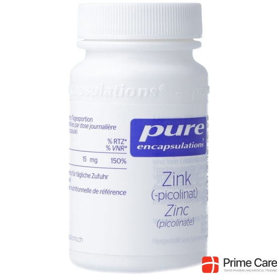 Pure Zink Kapseln 15mg Neu Dose 60 Stück buy online