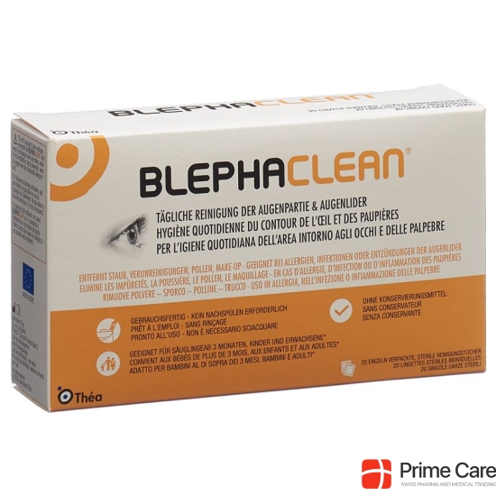 Blephaclean Reinigungstuech Steril Einz Verp 20 Stück buy online