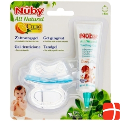 Nuby All Naturals teething gel with teething nuggi