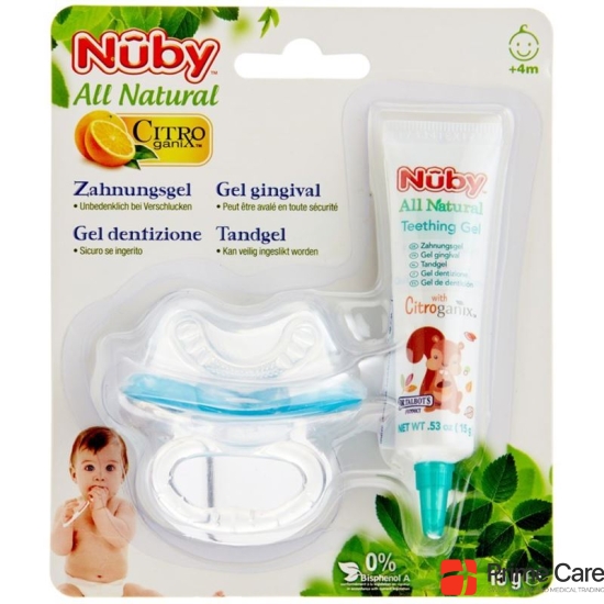 Nuby All Naturals teething gel with teething nuggi buy online