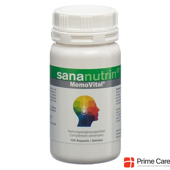 Sananutrin Memovital Kapseln Dose 120 Stück buy online