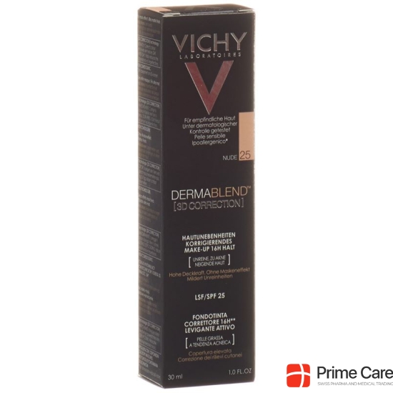 Vichy Dermablend 3D Correction 25 Nude 30ml buy online