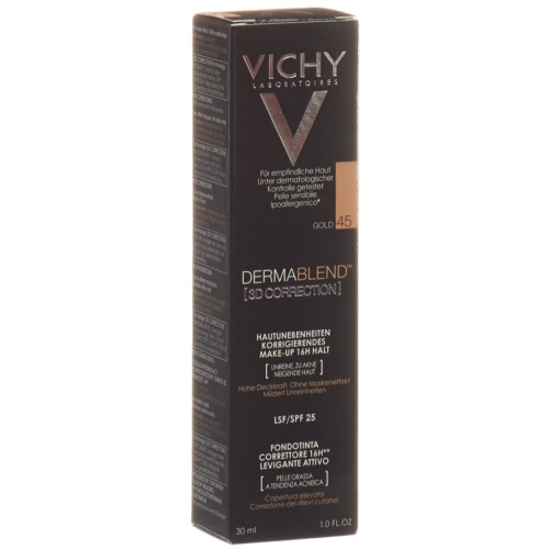 Vichy Dermablend 3D Correction 45 Gold 30ml buy online