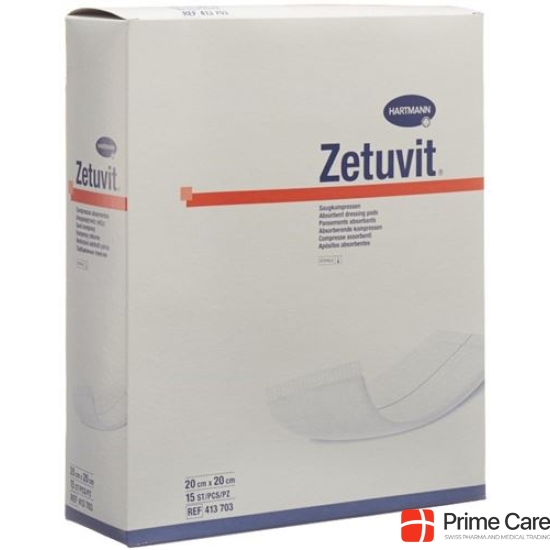 Zetuvit Absorptionsverband 20x20cm Steril 15 Stück buy online