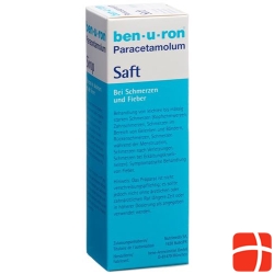 Ben-u-ron syrup 200 mg / 5ml syringe with Fl 100 ml