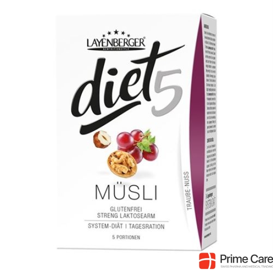 Layenberger Diet5 Muesli Traube-Nuss 5x 45g buy online