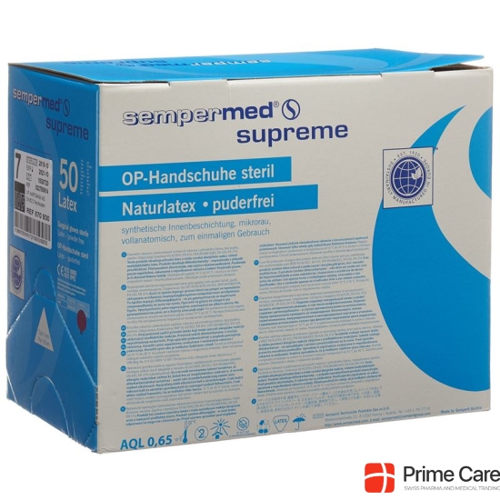 Sempermed Supreme surgical gloves 5.5 sterile 50 pairs buy online