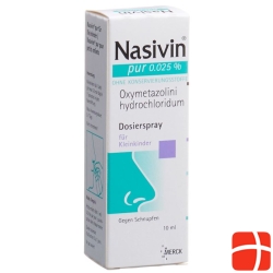 Nasivin Pur Dosierspray 0.025% 10ml