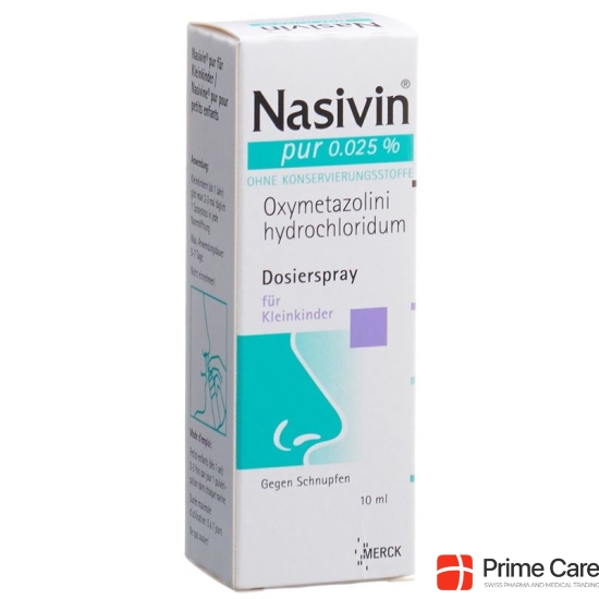 Nasivin Pur Dosierspray 0.025% 10ml buy online