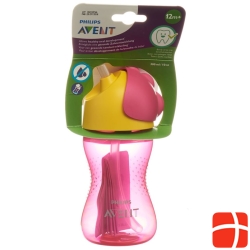 Avent Philips Straw Cup 300ml Girl Pink