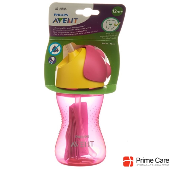 Avent Philips Straw Cup 300ml Girl Pink buy online