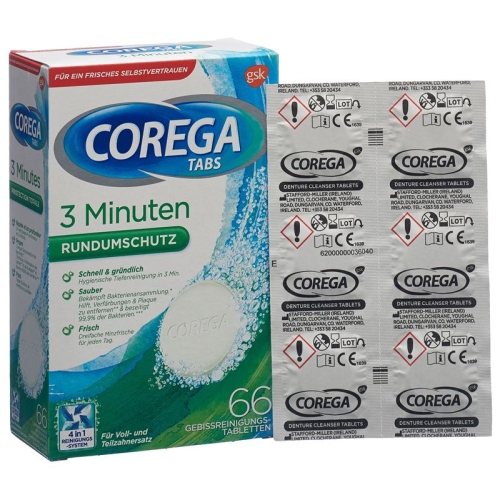 Corega 3min Cleanser Tabs 66 Stück buy online