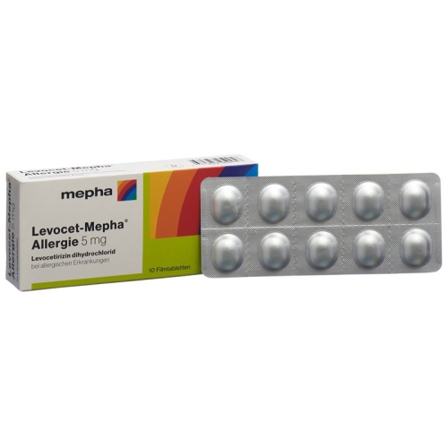 Levocet Mepha Allergie Filmtabletten 5mg 10 Stück buy online