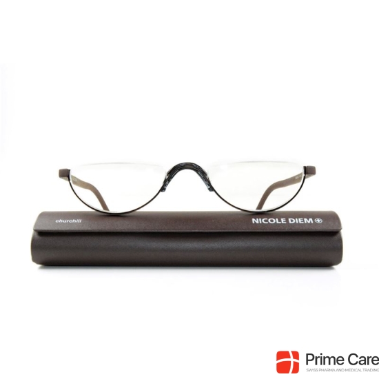 Nicole Diem Lesebrille Churchill Braun 3.0 buy online