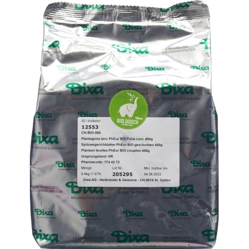 Dixa Spitzwegerichblätter Pheur Bio Geschn 400g buy online