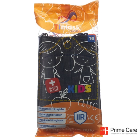 Timask Einweg-Medizinmas Typ Iir Kids Schw 10 Stück buy online