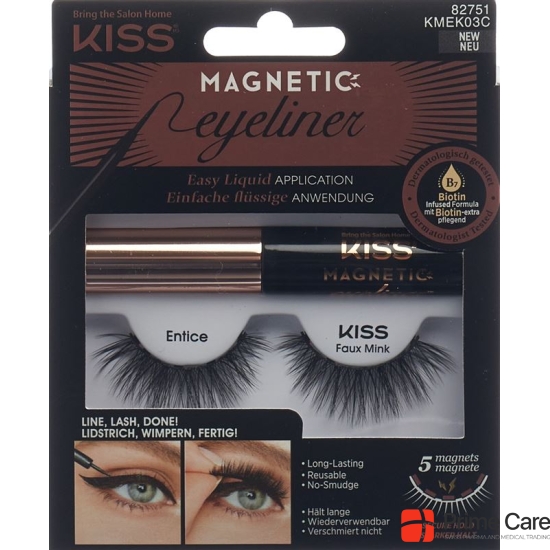 Kiss Magnetic Eyeliner & Lash Kit Entice buy online