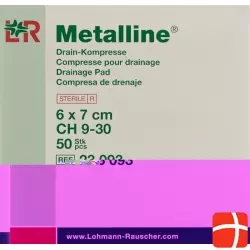 Metalline Drain-Kompressen Steril 6x7cm 50 Beutel