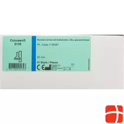 Conveen Kondom-Urinal mit Haftstreifen Gelb 25/79mm 8cm lang 30 Stück