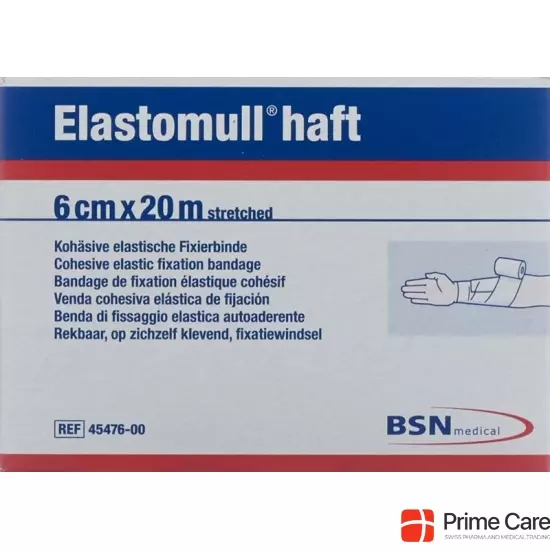 Elastomull Haft Gazebinde Weiss 20mx6cm Rolle buy online