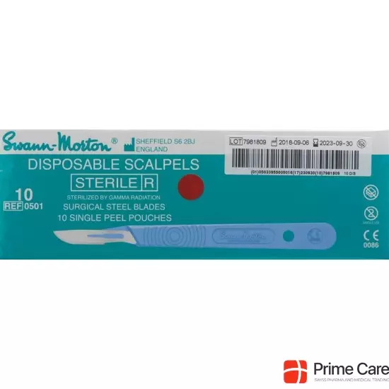 Swann Morton Skalpell 1x Steril No 10 10 Stück buy online