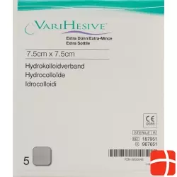 VariHesive Extra Dünn Hydrokolloidverband 7.5x7.5cm 5 Stück