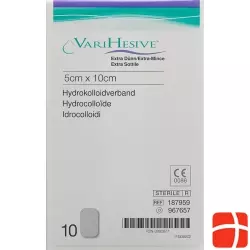 VariHesive Extra Dünn Hydrokolloidverband 5x10cm 10 Beutel