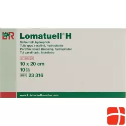Lomatuell H Salbenkompresse 10x20cm Steril 10 Stück