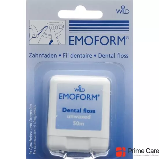 Emoform tooth thread Unwaxed 50m buy online
