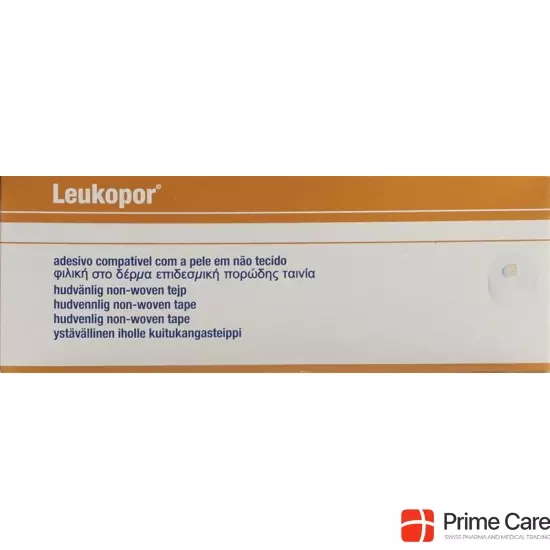 Leukopor Heftpflaster 9.2mx2.5cm Weiss 12 Stück buy online