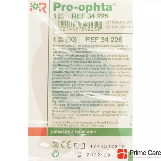 Pro-Ophta Augenverband D Lichtdicht Beige buy online