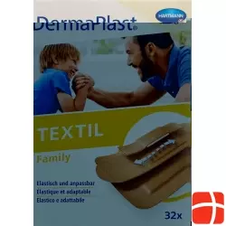 Dermaplast Textil Family Strip 3 Sizes 32 Pieces