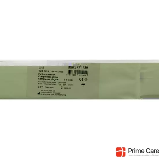 IVF Faltkompressen mit Watte Typ17 8-fach 5x5cm 100 Stück buy online