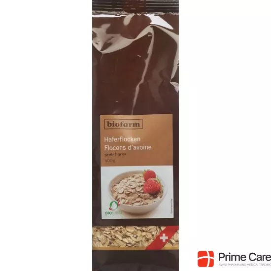 Biofarm Haferflocken Grob Knospe Beutel 500g buy online