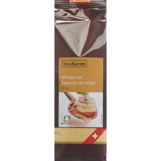 Biofarm Hirsegries Knospe Beutel 500g buy online