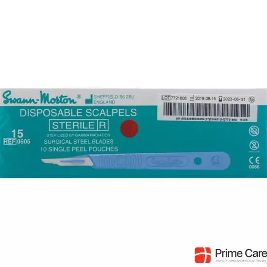 Swann Morton Skalpell 1x Steril No 15 10 Stück buy online