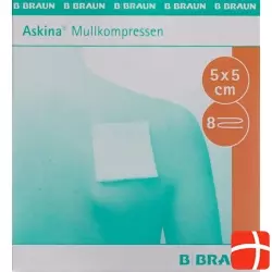Askina Mullkompresse Steril 5cmx5cm 2x 25 Stück