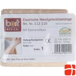 Bort Handgelenkbandage Velcro 8cm -17cm Grösse 1 Hautfarbig