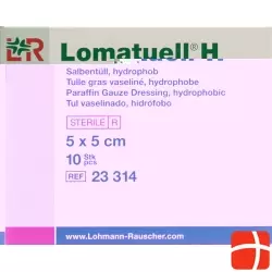 Lomatuell H Salbenkompresse 5x5cm Steril 10 Stück