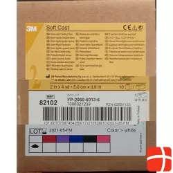 3M Scotchcast Softcast 5cmx3.65m Weiss 10 Stück