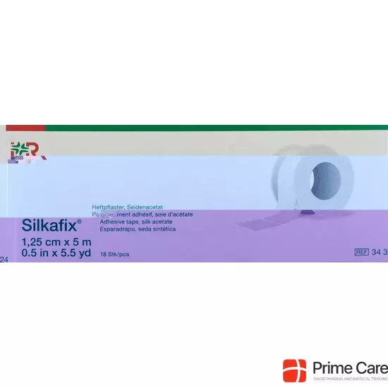 Silkafix Heftpflast 1.25x5m Weiss Rolle 18 Stück buy online