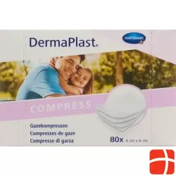 DermaPlast Gazekompressen 4x6cm 80 Stück