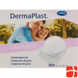 DermaPlast Gazekompressen 6x8cm 80 Stück