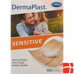 Dermaplast Sensitive 6cmx10cm 10 Pflaster