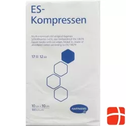 Hartmann Es Kompressen 12-fach 10x10cm Beutel 100 Stück