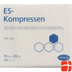 Hartmann Es Kompressen 12-fach 10x20cm Beutel 100 Stück