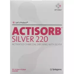Let’s Protect Actisorb Silver 220 Kohleverband 9.5x6.5cm 10 Stück